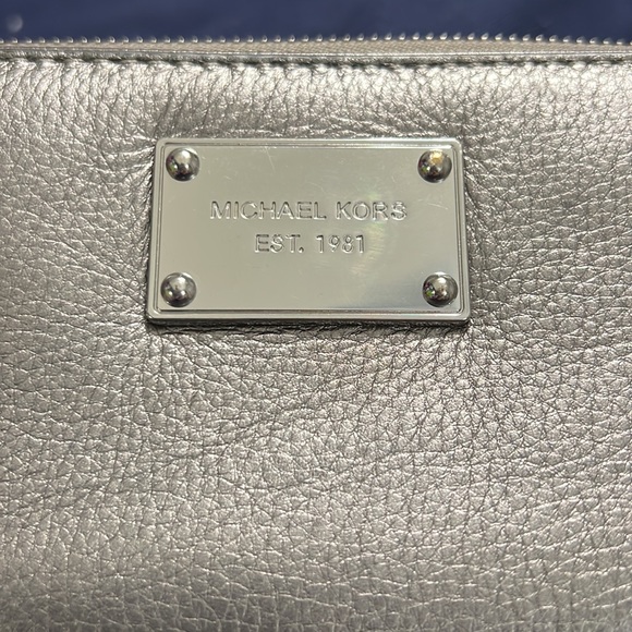 Gunmetal Michael Michael Kors Zip Wallet - Picture 2 of 7